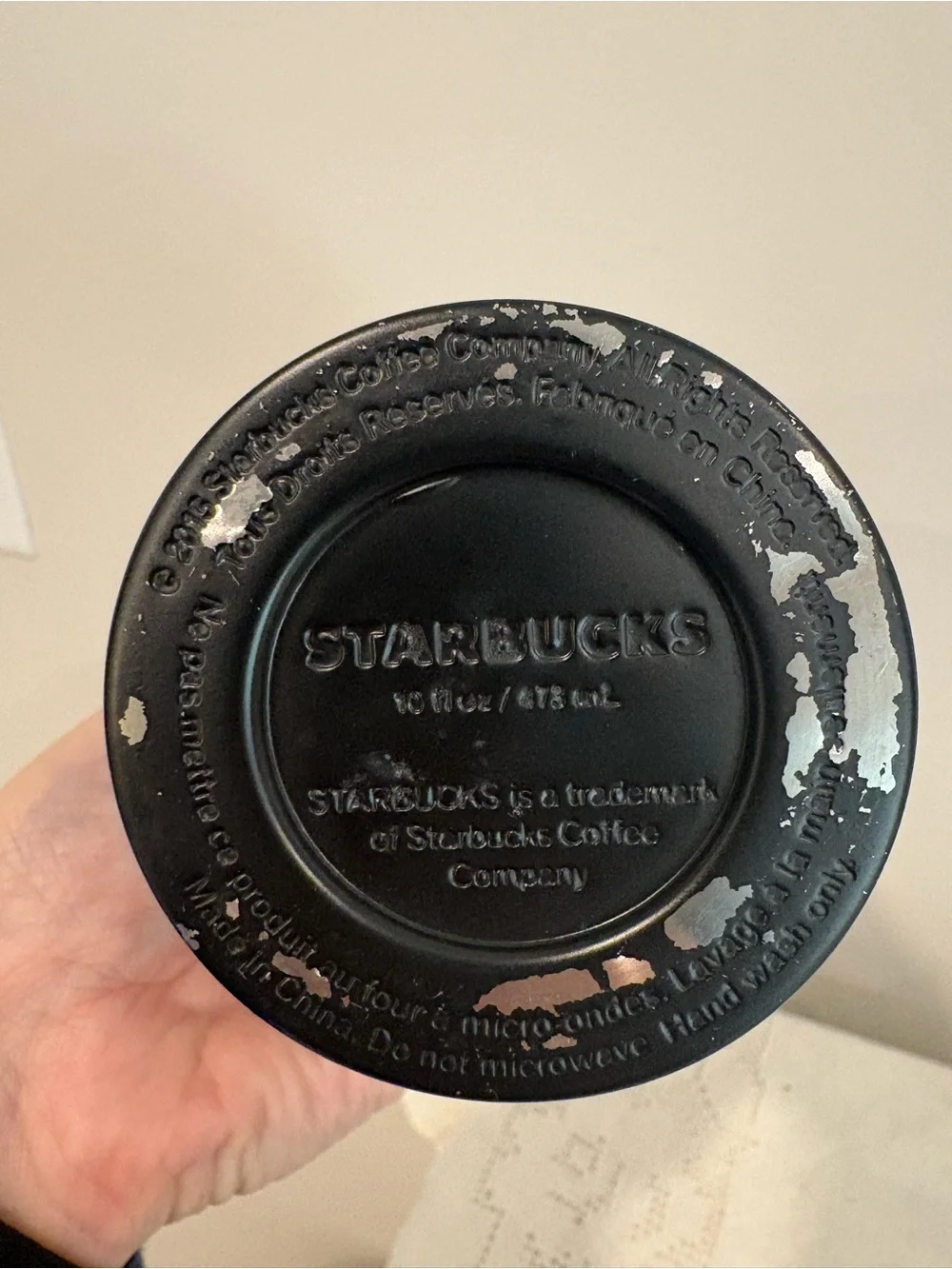 Starbucks Rare Swarovski Crystal Band Black Tumbler Travel Mug Twist Lid 16 oz